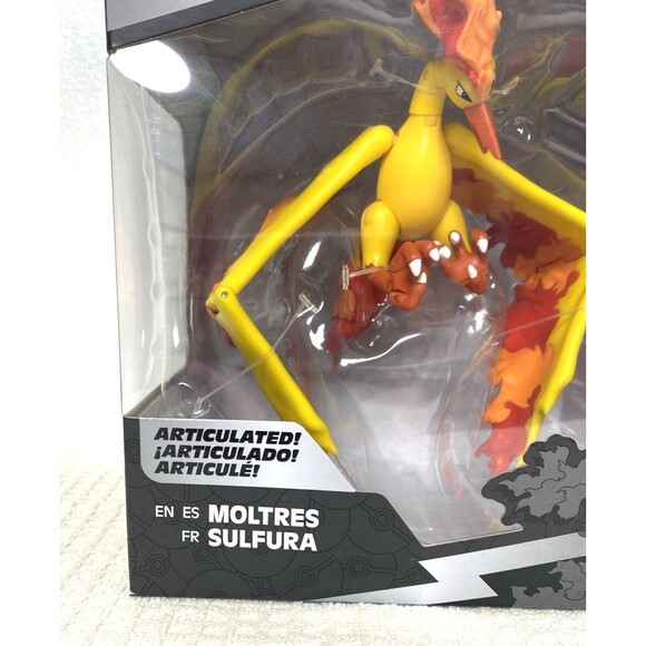 Pokemon Articulated Battle Figure MOLTRES 6" Select 2022 Series 3 Yellow - Picture 3 of 11